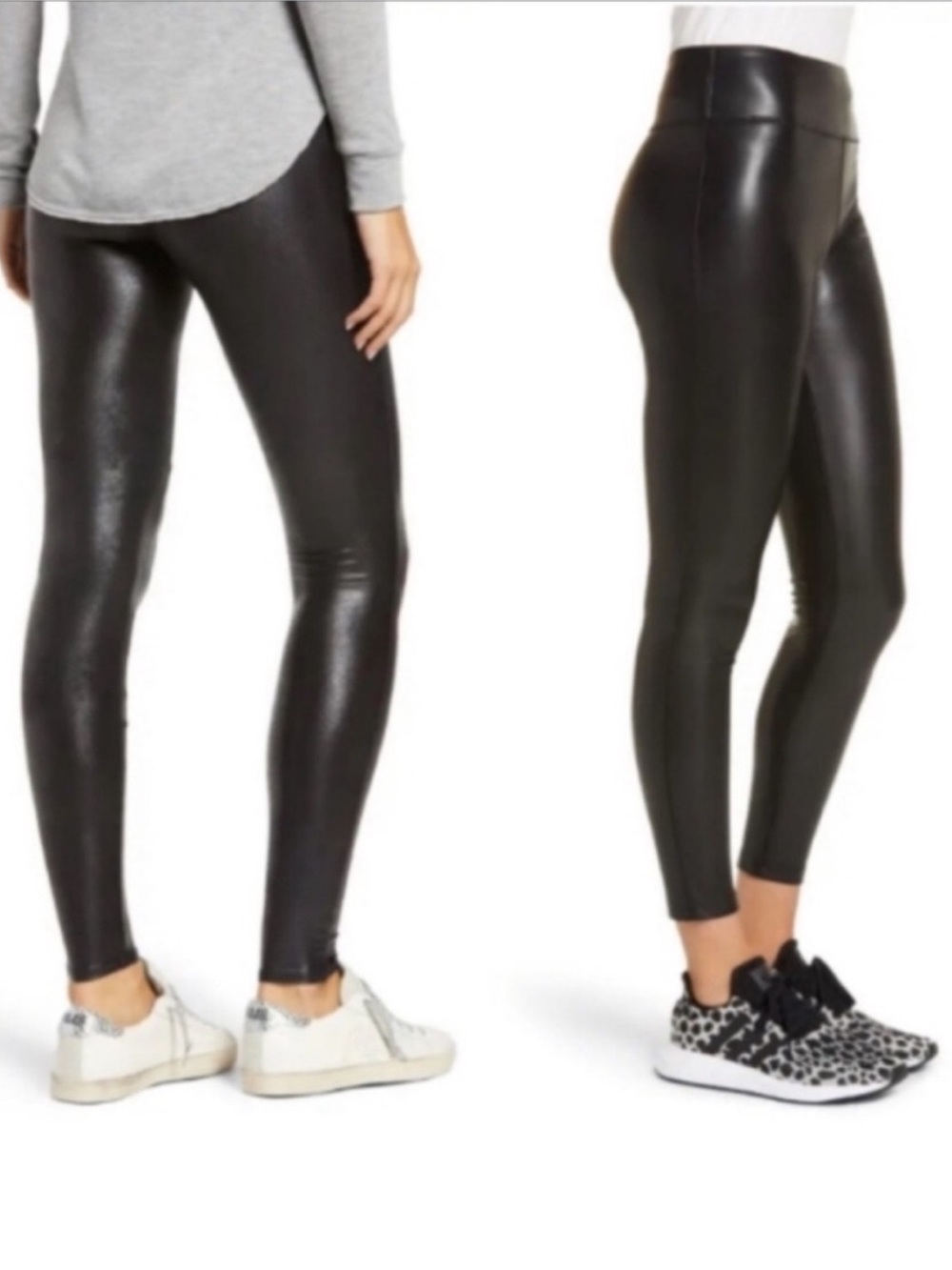 🥰🥰 Rachel Zoe Women’s Faux Leather Tummy Control Leggings - Black 🥰🥰